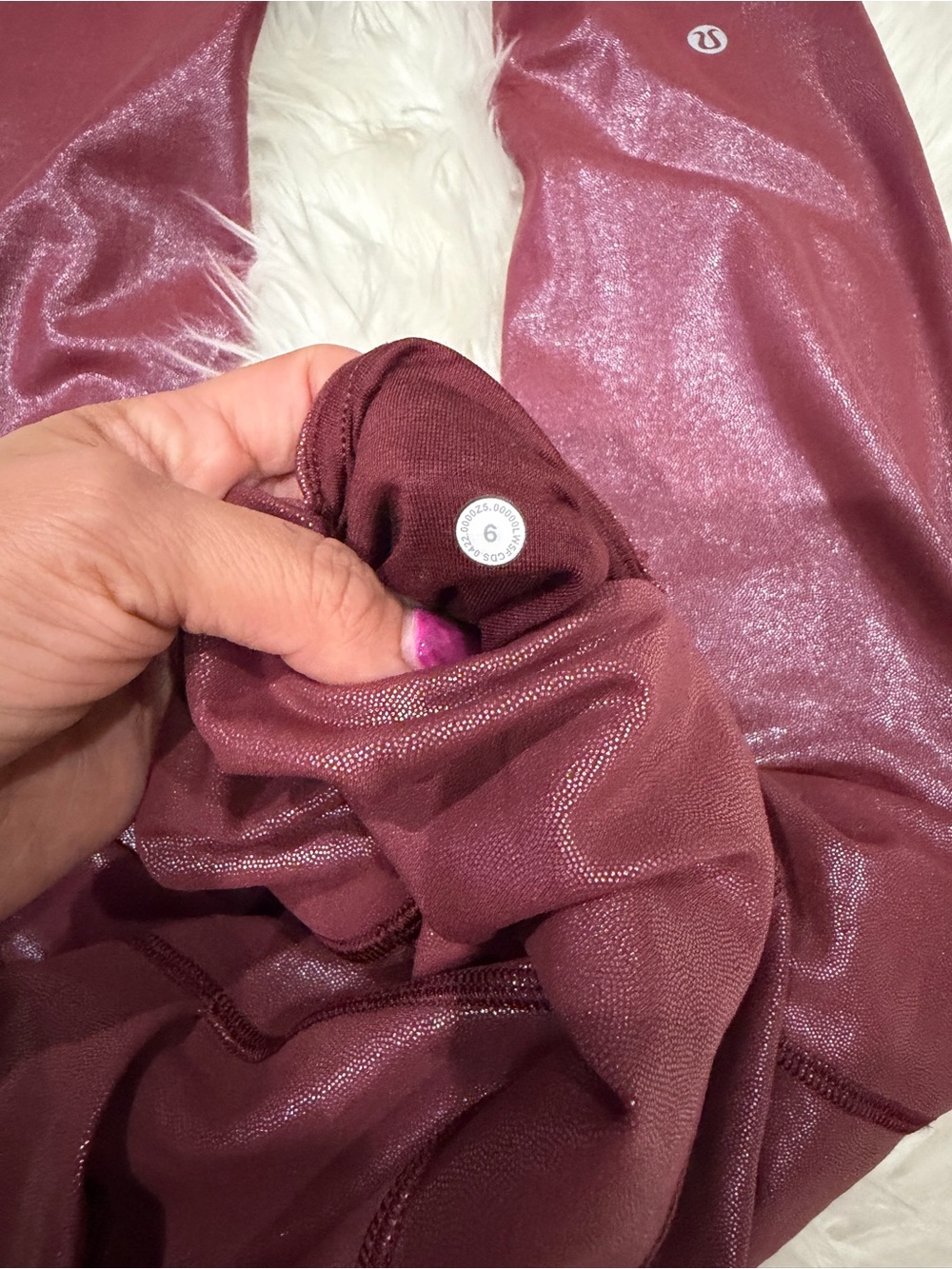 Lululemon Wunder Train High-Rise Leggings Women Size 6 25" Red Merlot - Picture 7 of 7